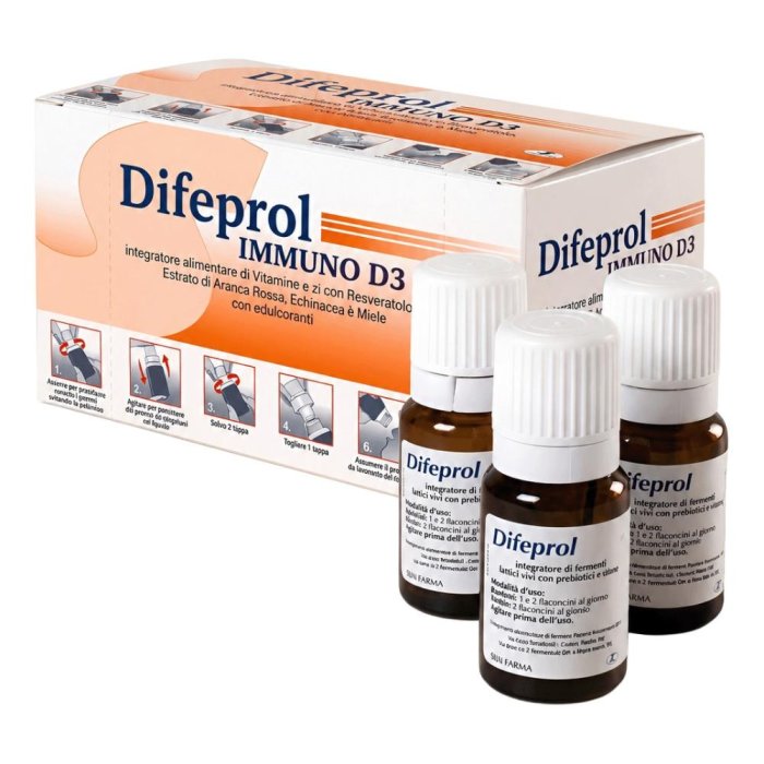 Difeprol immuno d3 15 flaconcini