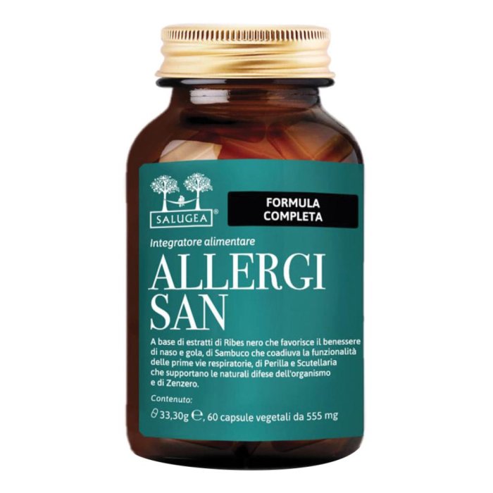Salugea Allergisan Integratore Sensibilit&agrave; agli Allergeni 60 Capsule Vegetali