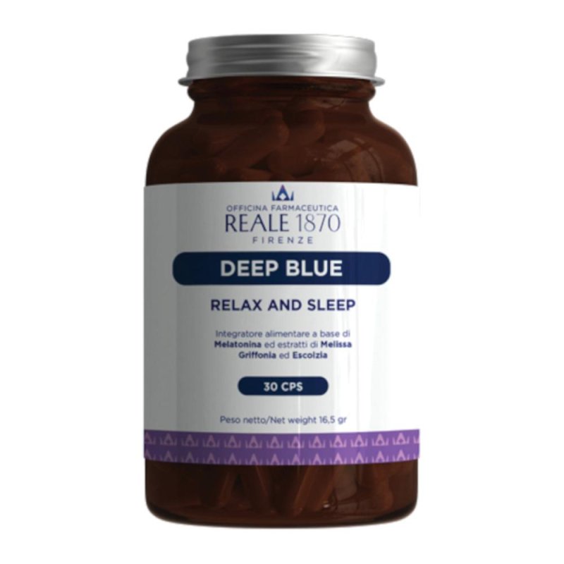 Deep Blue Reale 1870 Integratore Alimentare in Capsule 30 Pezzi Deep Blue Reale 1870 Integratore Alimentare in Capsule 30 Pezzi
