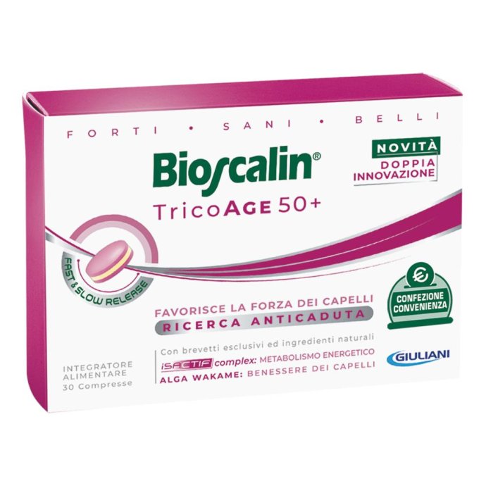 Bioscalin tricoage 50+ integratore per la caduta dei capelli 30 compresse Bioscalin tricoage 50+ integratore per la caduta dei capelli 30 compresse