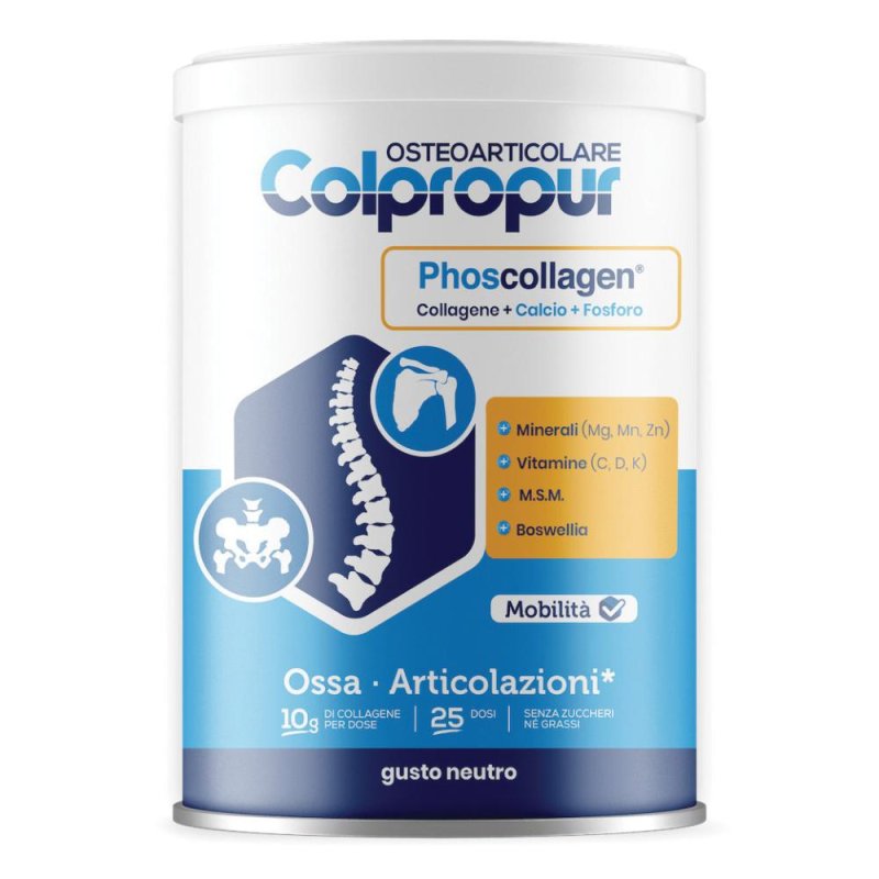 Colpropur osteoarticolare - integratore di collagene idrolizzato per ossa e articolazioni Colpropur osteoarticolare - integratore di collagene idrolizzato per ossa e articolazioni