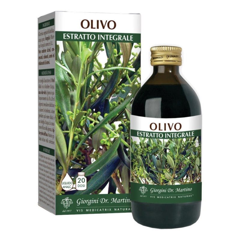 Estratto Integrale di Olivo 200 Millilitri &ndash; Integratore Alimentare Naturale in Gocce per il Benessere Generale