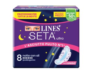 Fater Lines Seta Ultra Assorbenti Notte Dwct 8 Pezzi