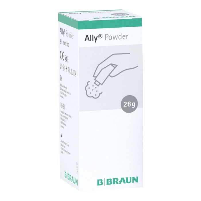 Ally polvere per stomia 28 g - polvere assorbente protettiva per la cute peristomale