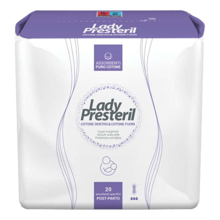 Lady Presteril Assorbente Post Parto 20 assorbenti