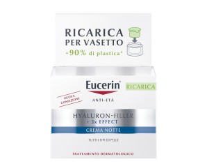 Eucerin Hyaluron-Filler Crema Viso Notte antietà Ricarica 50ml