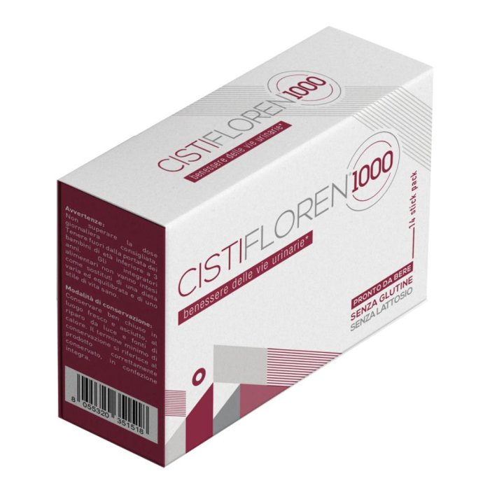 Cistifloren 14 Stick Pack Integratore Alimentare per il Benessere delle Vie Urinarie Cistifloren 14 Stick Pack Integratore Alimentare per il Benessere delle Vie Urinarie