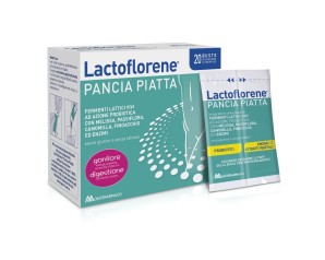Lactoflorene pancia piatta 20 buste probiotici per sgonfiare la pancia -  Montefarmaco Spa