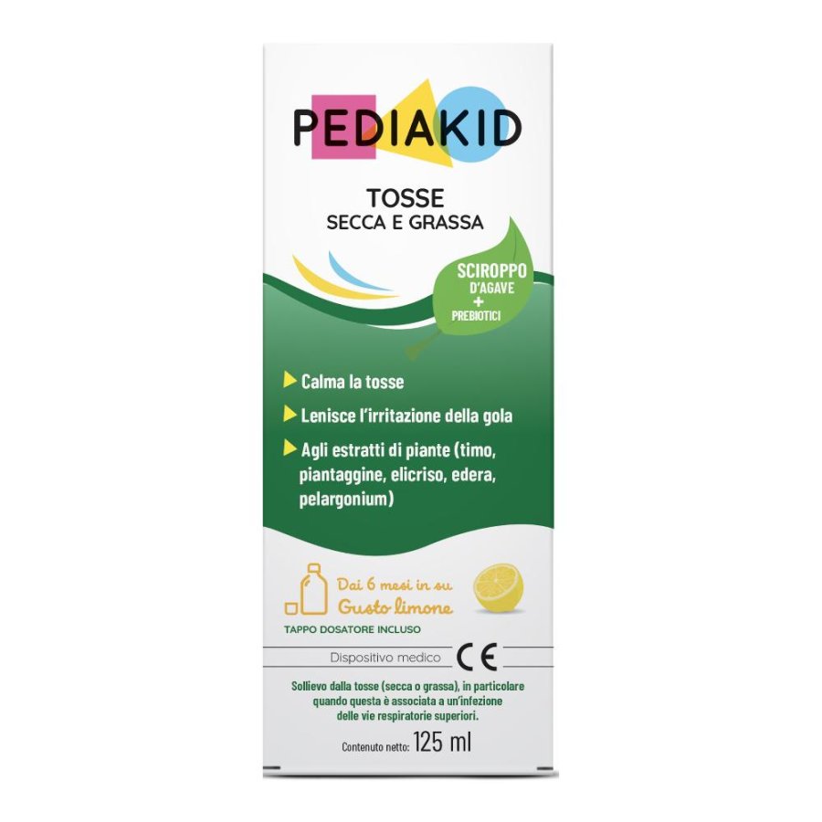 Laboratoires Ineldea Pediakid - Tosse Secca e Grassa Sciroppo Bambini 125ml Laboratoires Ineldea Pediakid - Tosse Secca e Grassa Sciroppo Bambini 125ml