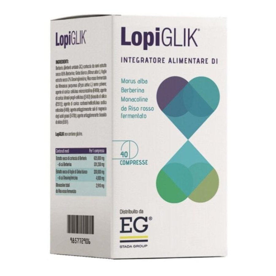 Lopiglik 40 Compresse Integratore Alimentare per il Controllo del Colesterolo e dei Trigliceridi Lopiglik 40 Compresse Integratore Alimentare per il Controllo del Colesterolo e dei Trigliceridi