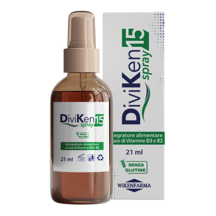 Diviken 15 spray sublinguale con vitamina D3 e vitamina K2-7 21 ml Diviken 15 spray sublinguale con vitamina D3 e vitamina K2-7 21 ml