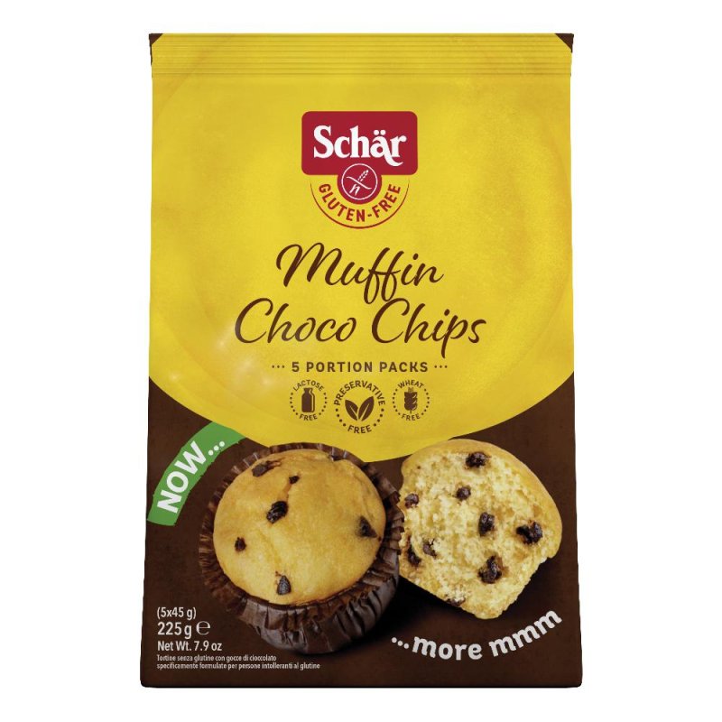 Schar - Muffin Choco Chip Senza Glutine Confezione 225 Gr