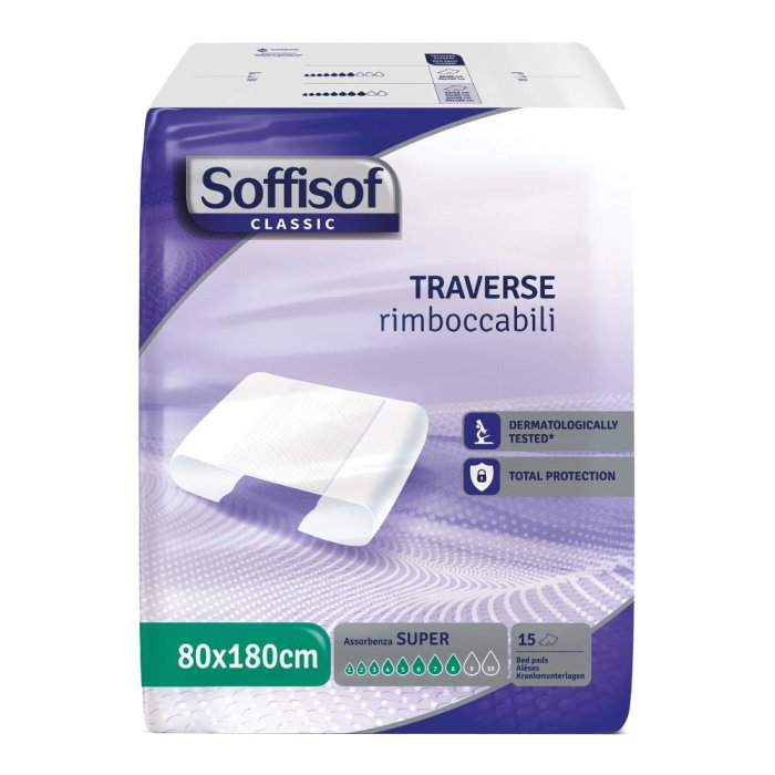 S.i.l.c. Traversa Per Incontinenza Soffisof Classic 8 Gocce 80 X 180 15 Pezzi S.i.l.c. Traversa Per Incontinenza Soffisof Classic 8 Gocce 80 X 180 15 Pezzi