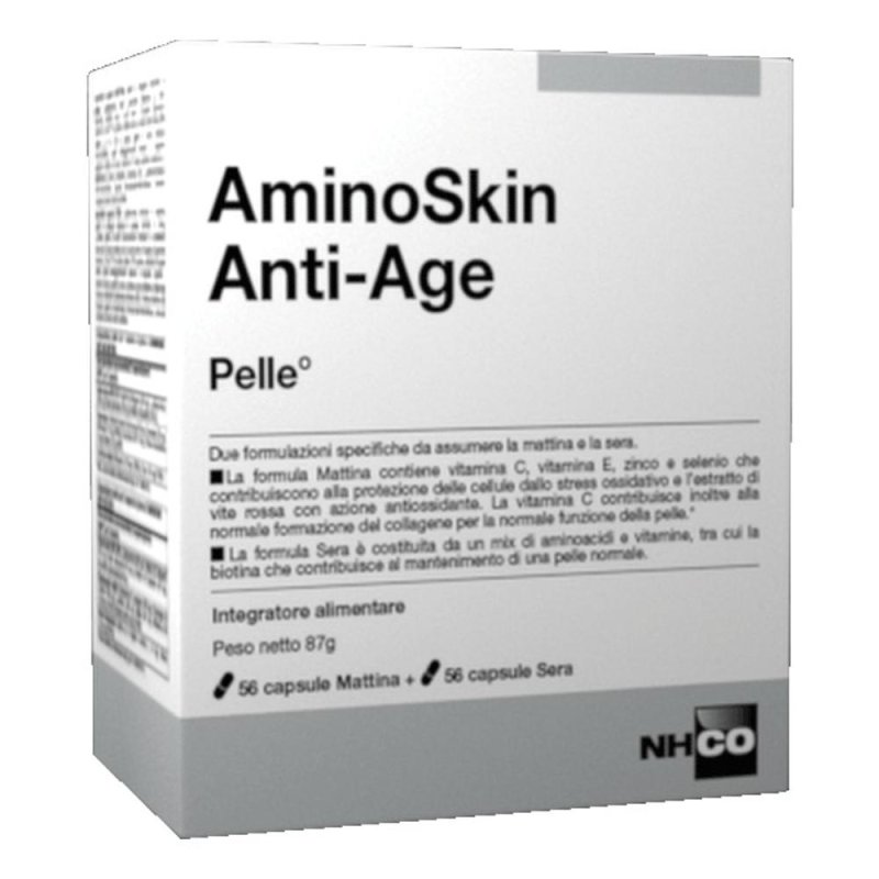 Laboratoires NHCO AminoSkin Anti-Age Integratore Pelle Giorno Notte 112 Capsule Laboratoires NHCO AminoSkin Anti-Age Integratore Pelle Giorno Notte 112 Capsule