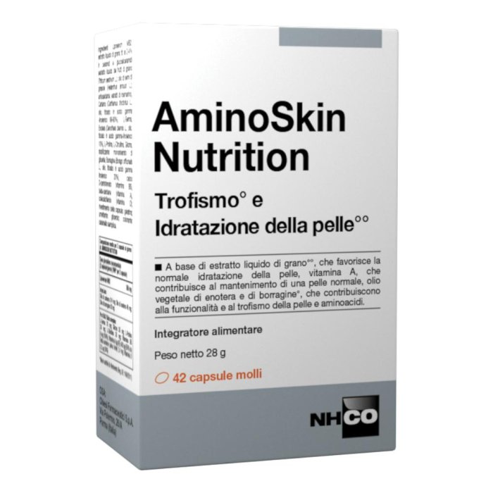 Aminoskin Nutrition 42 capsule - integratore aminoacidi per nutrizione della pelle Aminoskin Nutrition 42 capsule - integratore aminoacidi per nutrizione della pelle