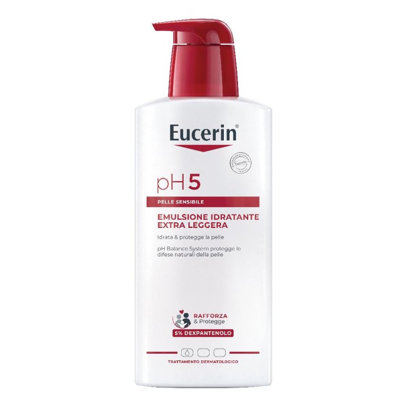 Eucerin pH5 emulsione corpo idratante extra leggera con 5% Dexpantenolo 400 ml