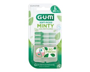 Gum soft pick comfort flex cool mint large scovolini 40 pezzi