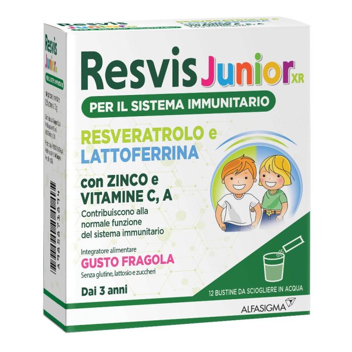 Resvis Junior XR Difese Immunitarie Bambini 12 Bustine Resvis Junior XR Difese Immunitarie Bambini 12 Bustine