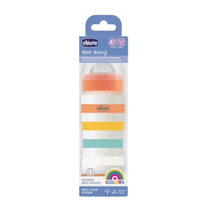 CH biberon Well-Being PP 330 ml tettarella silicone - biberon anticolica