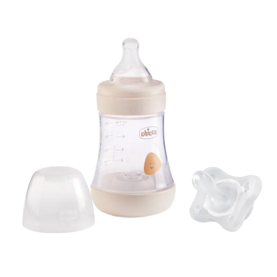 Chicco Biberon Anticolica Perfect 5 2m+ Flusso Medio 240ml Beige