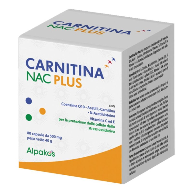 Integratore Alimentare Carnitina e N-Acetilcisteina Plus 80 Capsule – Supporto Energia, Metabolismo dei Grassi e Azione Detox Integratore Alimentare Carnitina e N-Acetilcisteina Plus 80 Capsule – Supporto Energia, Metabolismo dei Grassi e Azione Detox