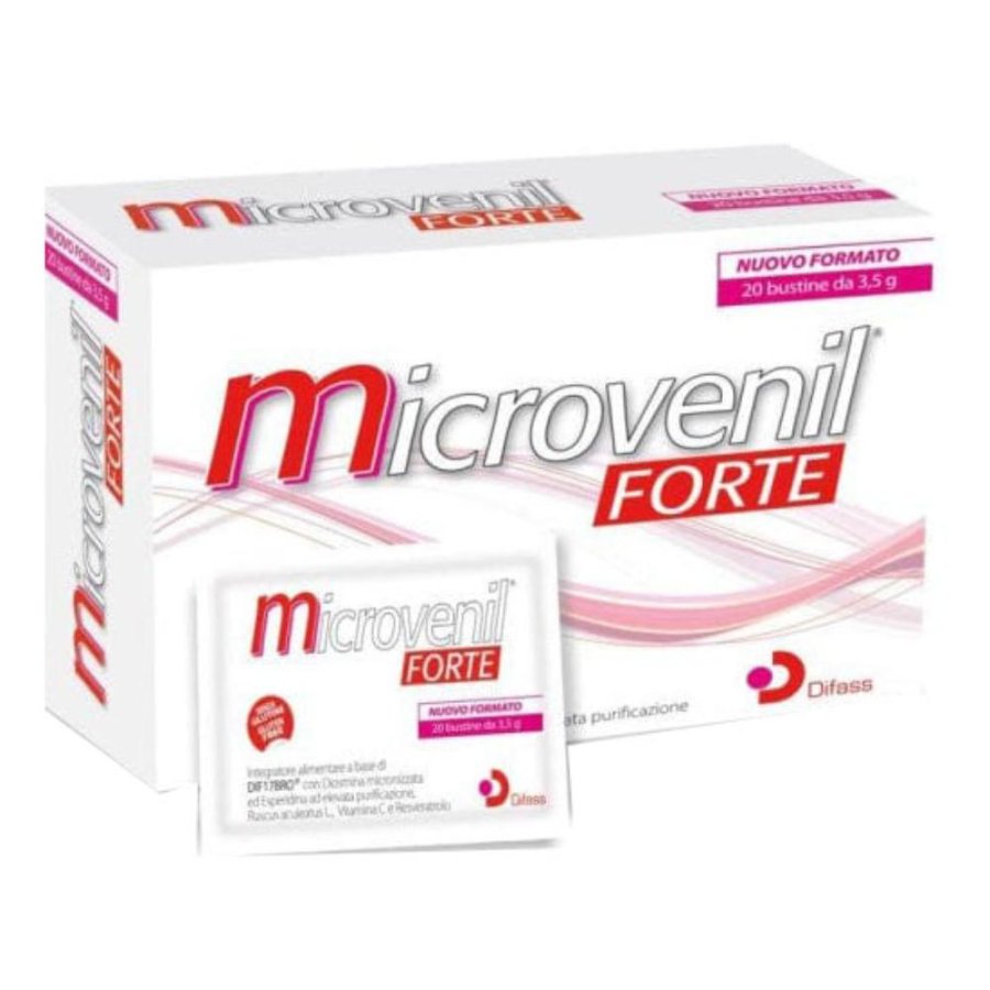 Microvenil Forte 20 bustine - integratore per microcircolo e gambe pesanti Microvenil Forte 20 bustine - integratore per microcircolo e gambe pesanti
