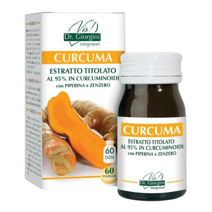Curcuma Integratore Alimentare Estratto Titolato in Curcumina 60 Pastiglie Curcuma Integratore Alimentare Estratto Titolato in Curcumina 60 Pastiglie