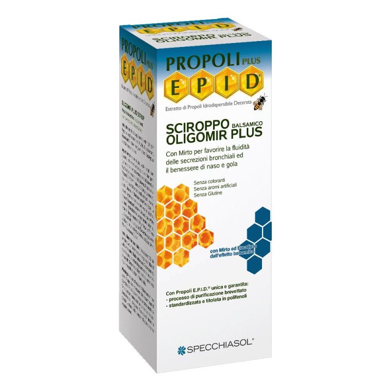 Oligomir Plus sciroppo 170 ml - sciroppo balsamico con propoli per naso gola e secrezioni bronchiali Oligomir Plus sciroppo 170 ml - sciroppo balsamico con propoli per naso gola e secrezioni bronchiali