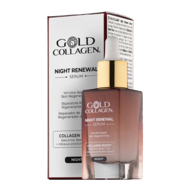 Gold Collagen Night Renewal Integratore Notturno per Pelle and Capelli, Rigenerante, Idratante e Anti Invecchiamento Gold Collagen Night Renewal Integratore Notturno per Pelle and Capelli, Rigenerante, Idratante e Anti Invecchiamento