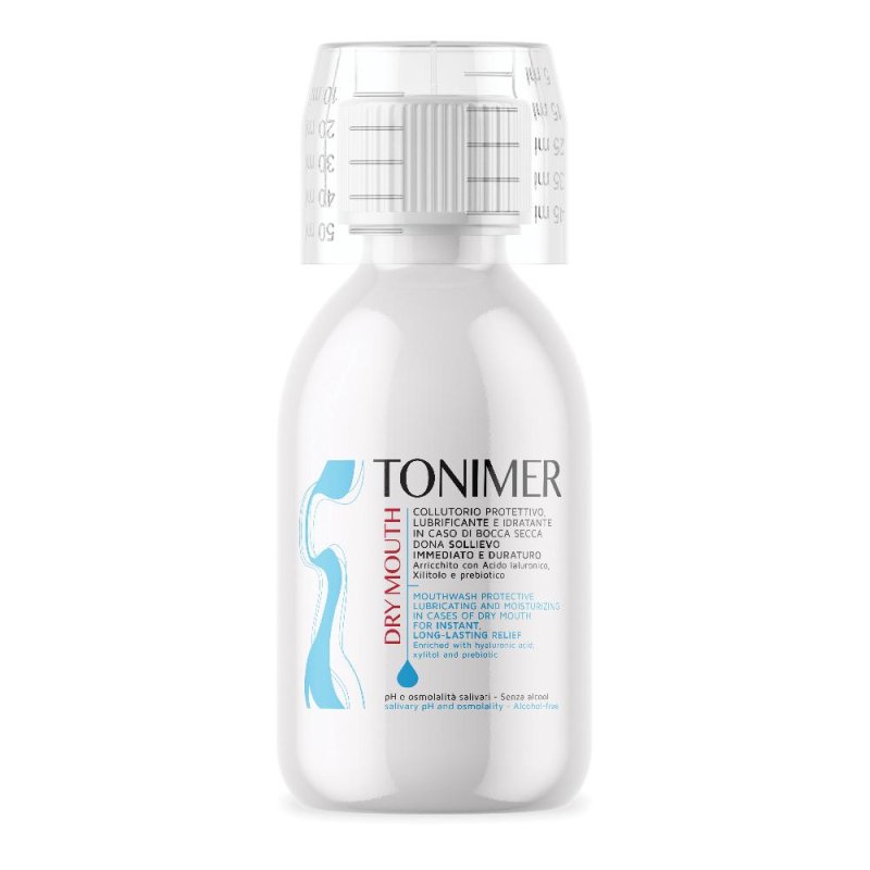 Tonimer Dry Mouth Collutorio Protettivo Lubrificante per Bocca Secca 200 ml Tonimer Dry Mouth Collutorio Protettivo Lubrificante per Bocca Secca 200 ml
