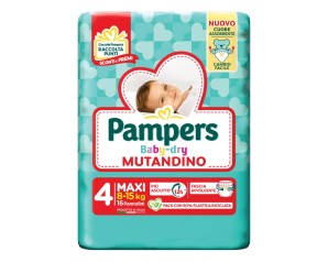 Pampers Baby Dry - Mutandino Taglia 4 Maxi 8-15Kg 16 pannolini