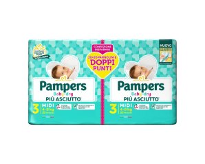 Pampers Baby Dry - Pannolini Taglia 3 Midi 4-9Kg 20 + 20 pannolini