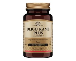 Solgar Oligo Rame Plus 100 compresse