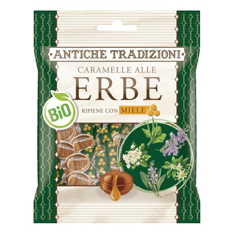 Antiche Tradizioni Caramelle alle Erbe 60 g - Caramelle Balsamiche alle Erbe Naturali Antiche Tradizioni Caramelle alle Erbe 60 g - Caramelle Balsamiche alle Erbe Naturali
