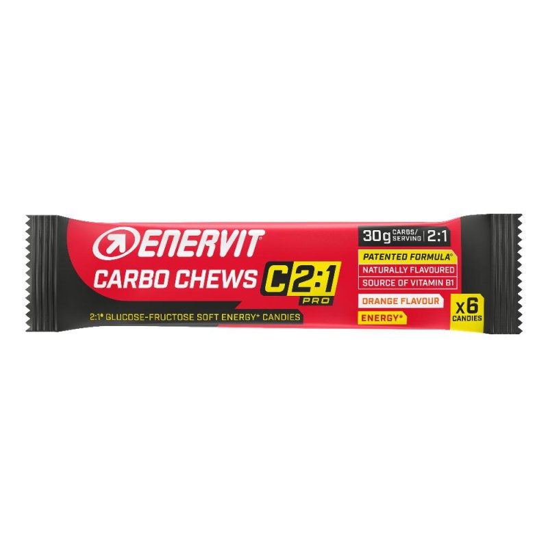 Enervit Carbo Chews C2:1 Pro Caramelle Gommose Energetiche 34g Enervit Carbo Chews C2:1 Pro Caramelle Gommose Energetiche 34g