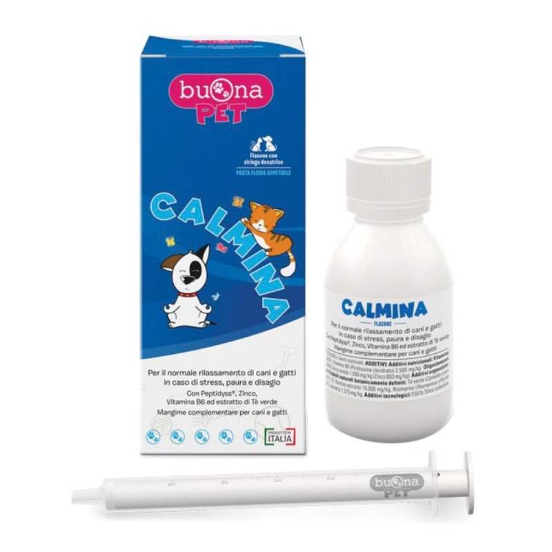 Buonapet Calmina Integratore Naturale Calmante per Cani e Gatti in Pasta 60 Grammi
