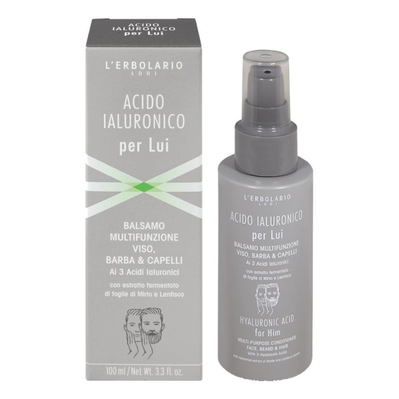 Acido Ialuronico per Lui Balsamo Multifunzione Idratante Antirughe Viso e Contorno Occhi Acido Ialuronico per Lui Balsamo Multifunzione Idratante Antirughe Viso e Contorno Occhi