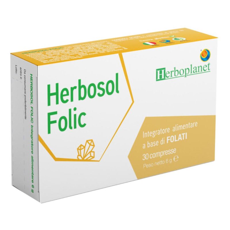 Herbosol Folic Integratore di Acido Folico per Gravidanza e Concepimento 30 Compresse Herbosol Folic Integratore di Acido Folico per Gravidanza e Concepimento 30 Compresse