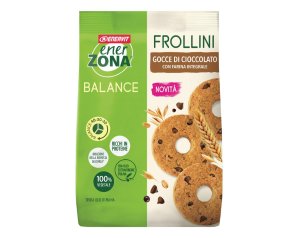 Enerzona Frollini con Gocce di Cioccolato e Farina Integrale, 250g