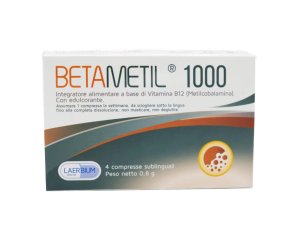Betamil 1000 integratore vitamina B12 - confezione 4 compresse da 200 mg