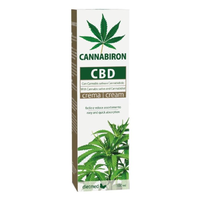 Cannabiron Crema CBD 100 ml – Crema lenitiva al cannabidiolo per muscoli e articolazioni Cannabiron Crema CBD 100 ml – Crema lenitiva al cannabidiolo per muscoli e articolazioni