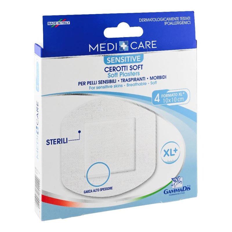 Cerotti sterili TNT 10x10 cm 4 pezzi - cerotti in tessuto non tessuto Cerotti sterili TNT 10x10 cm 4 pezzi - cerotti in tessuto non tessuto