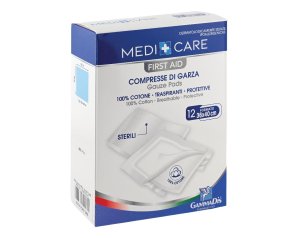 Gammadis Farmaceutici Medicare - Compresse di Garza in Cotone 36 x 40 cm 12 compresse