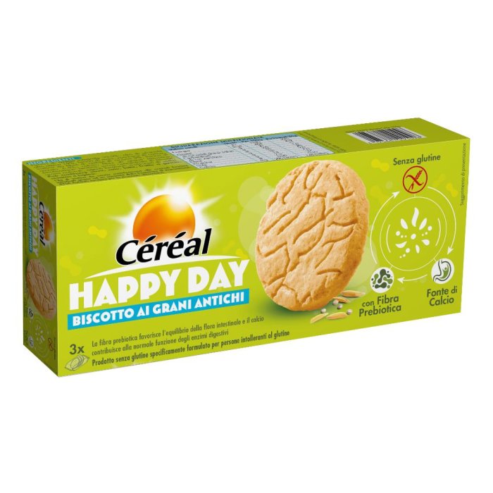 C&eacute;r&eacute;al Happy Day biscotti ai cereali antichi - biscotti integrali con grani antichi