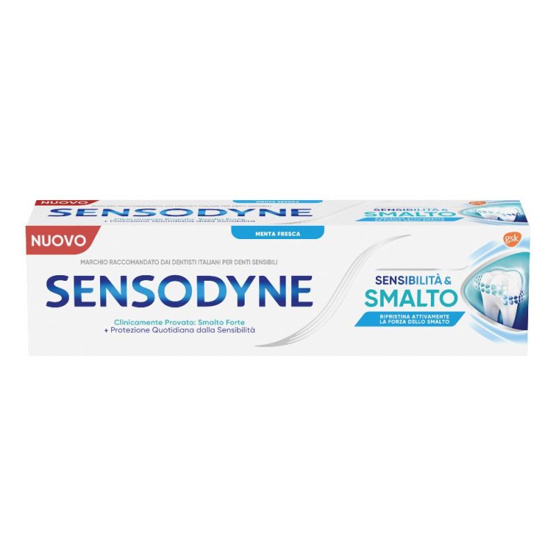 Sensodyne Dentifricio Sensibilità & Smalto Denti Sensibili Smalto Forte Gusto Menta Fresca 75 ml Sensodyne Dentifricio Sensibilità & Smalto Denti Sensibili Smalto Forte Gusto Menta Fresca 75 ml