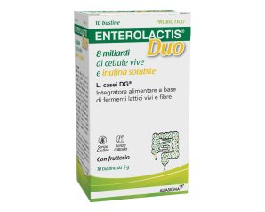 Enterolactis Duo Integratore Fermenti Latici Vivi e Fibre 20 Bustine