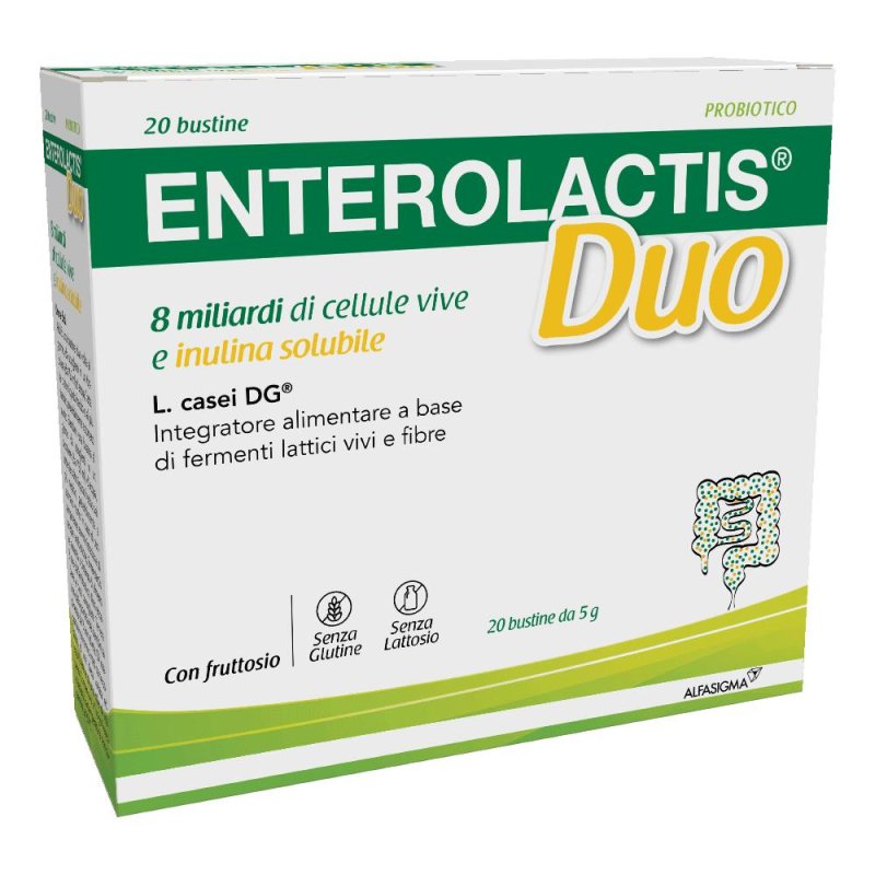 Enterolactis Duo - Integratore con Fermenti Lattici Vivi per il Benessere Intestinale 10 bustine Enterolactis Duo - Integratore con Fermenti Lattici Vivi per il Benessere Intestinale 10 bustine