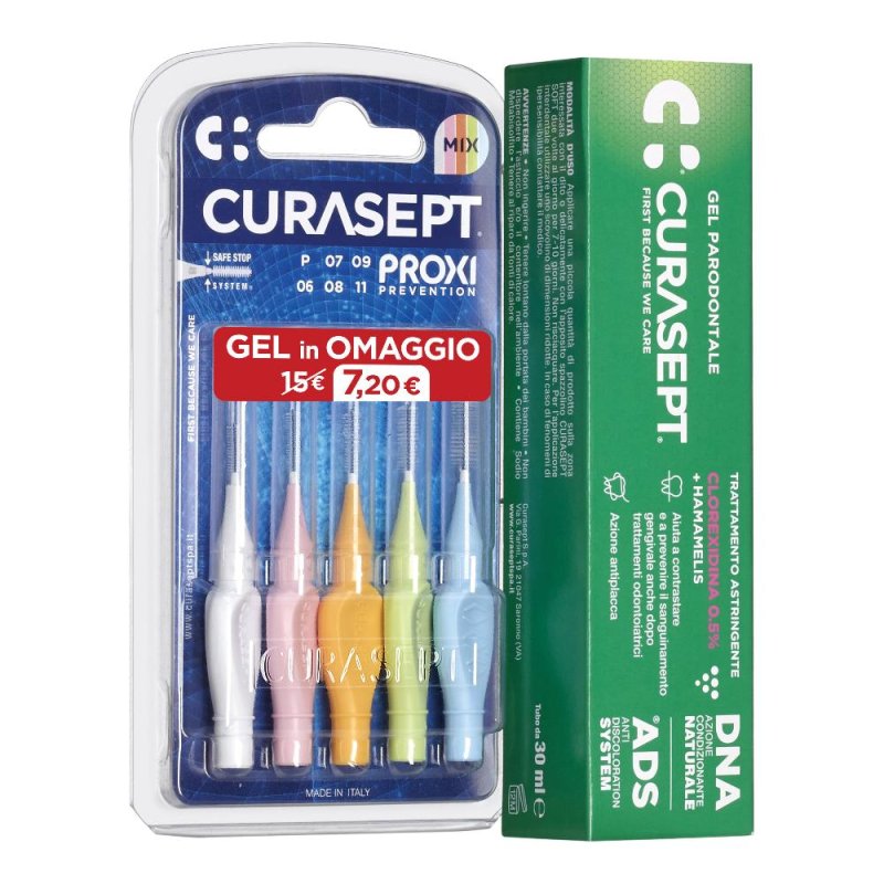 Curasept Proxi Mix Prevention Scovolini + Gel Astringente ADS DNA 30 ml