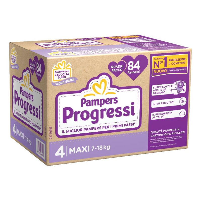 Fater Pampers Quadri Progressi Maxi 84 Pezzi