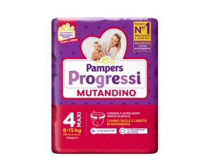Pampers Progressi Pannolini a Mutandina Maxi Taglia 4 (7-18 kg) Confezione da 19 Pezzi